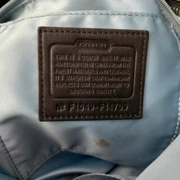 Authentic 12” Coach Black Bag USED - Picture 5 of 15